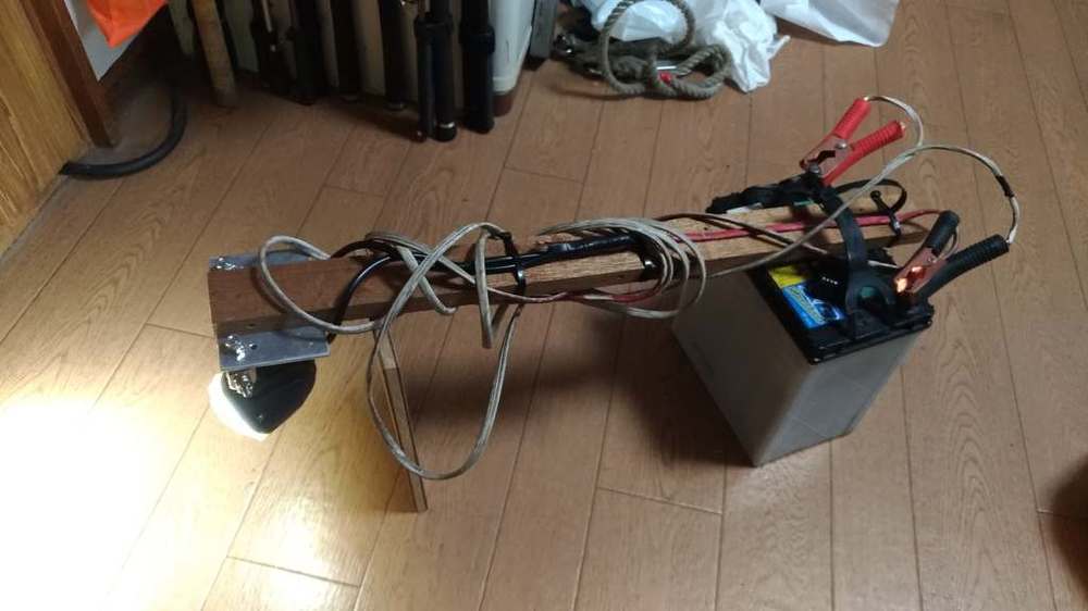 自作投光器使ってみて 初めてのblogとつぶやき